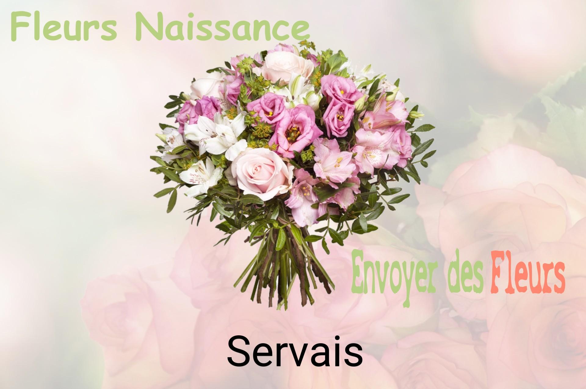 Bouquet de fleurs de naissance livré à Servais